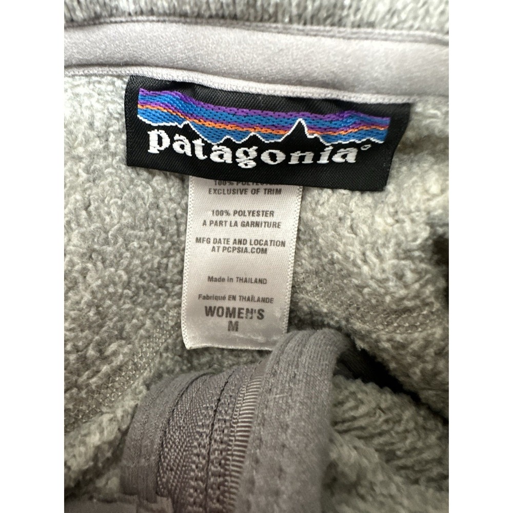 Patagonia Better Sweater Vest Women's Medium Gray Fleece Full Zip - Picture 4 of 4